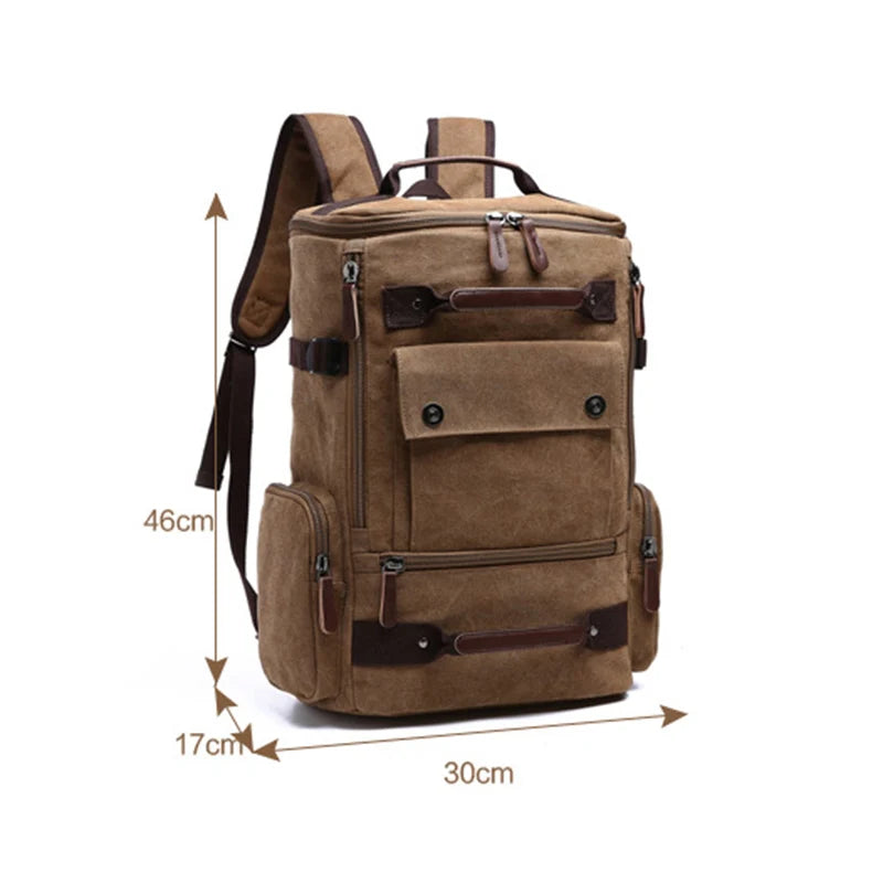 Canvas Large Capacity Backpack