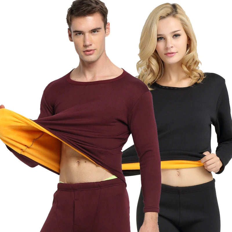 Fleece Lined Thermal Underwear Set