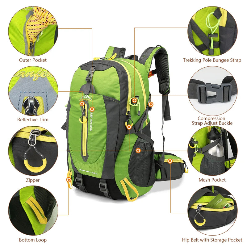 40L Outdoor Sports & Travel Backpack