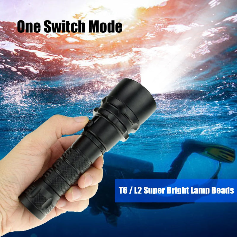 Scuba Diving LED Torch Flashlight