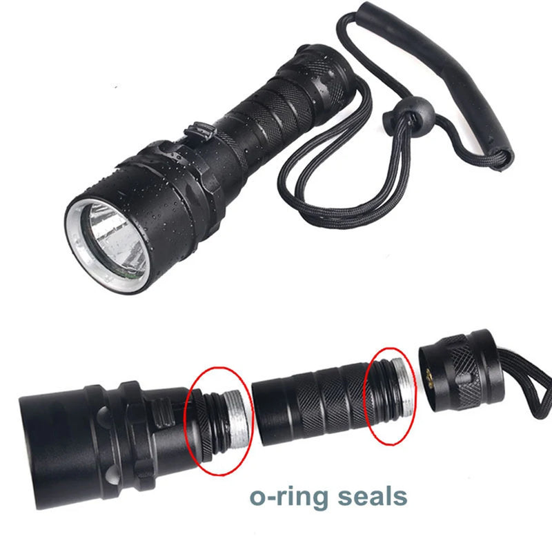 Scuba Diving LED Torch Flashlight