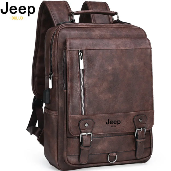 Leather Travel Backpack