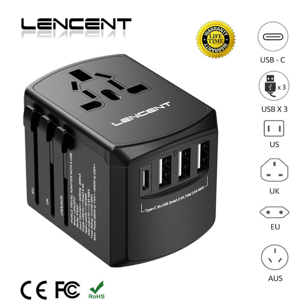 Travel Adapter with Dual USB