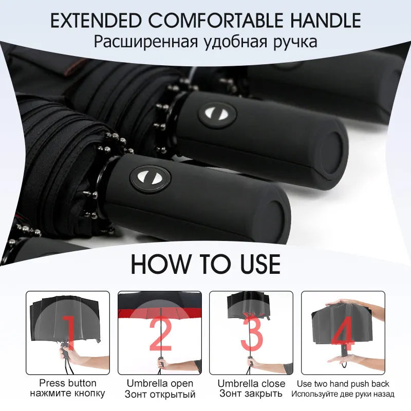 Windproof Double Layer Resistant Umbrella